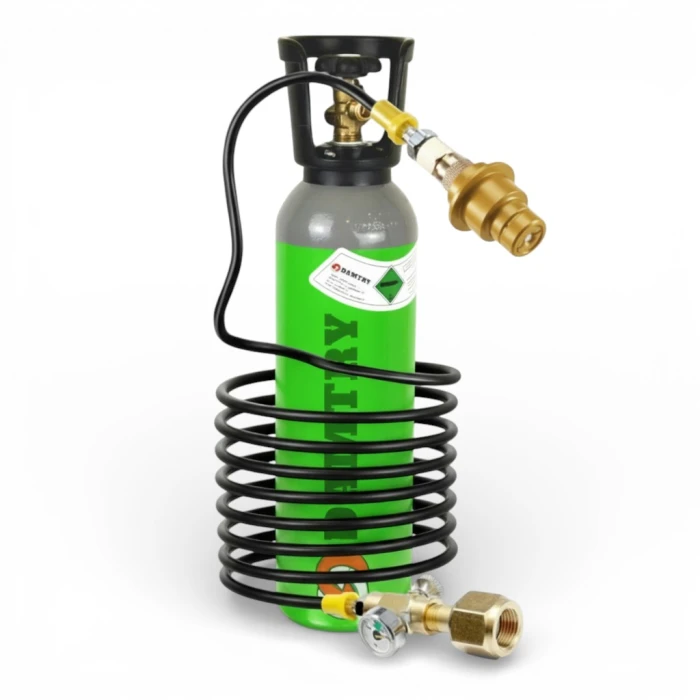Butla CO2 5l i Przewód 2,5m do Quick Connect Aluminium