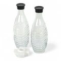 2x Butelka Szklana Karafka + Adapter do Saturatora SodaStream DUO