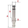 Adapter ładowania Quick Fill BSA Straight prosta do wiatrówki PCP 8mm