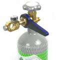 Klucz 28mm PETG do gwintu W21,8 butli CO2 saturatora przetoczek
