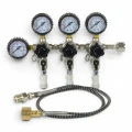 Reduktor CO2 Trzy Moduły 3,2 BAR 3/8 + Przedłużka Przedłużacz 1m W21,8