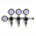 Reduktor CO2 Trzy Moduły 3,2 BAR 8mm + Przedłużka Przedłużacz 1m W21,8