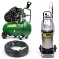 Agregat do Bielenia Wapnem B2 20L + Kompresor Dwutłokowy 50L + Przewód 10m