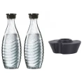 2x Butelka Szklana Karafka + Adapter do Saturatora SodaStream DUO