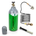 Butla CO2 pełna 8l (6kg) BECZUŁKA i Przewód 2,5m z Adapterem Tr21x4 Twist ALU + Klucz