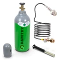 Butla CO2 pełna 8l 6kg BECZUŁKA + Przewód 2,5m Adapter TR21x4 ALU + Klucz