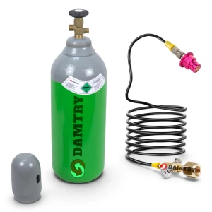 Butla CO2 pełna 8l 6kg BECZUŁKA + Przewód 2,5m + Adapter Quick Connect MOS