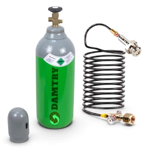 Butla CO2 pełna 8l 6kg BECZUŁKA + Przewód 7,5m + Adapter TR21x4 Twist MOS