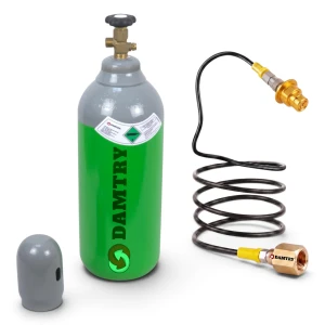 Butla CO2 pełna 8l 6kg BECZUŁKA + Przewód 1,25m + Adapter Quick Connect ALU