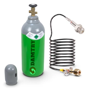 Butla CO2 pełna 8l 6kg BECZUŁKA + Przewód 5m + Adapter TR21x4 Twist ALU