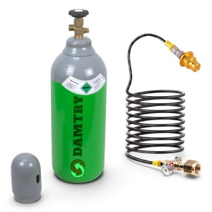 Butla CO2 pełna 8l 6kg BECZUŁKA + Przewód 5m + Adapter Quick Connect ALU