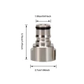 Nakrętka do Głowic Kegów Ball Lock 5/8" do Płynu INOX na Czarną Złączkę