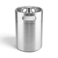 Mini Keg 5L Srebrny Beczka do Piwa Stal Nierdzewna INOX Korek Wkręcany