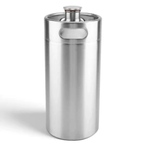 Mini Keg 10L Srebrny Beczka do Piwa Stal Nierdzewna INOX Korek Wkręcany
